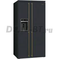 Холодильник двухкамерный Smeg SBS8004AO (антрацит/латунь) (соло)